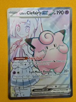 Lillie's Clefairy ex 195 Sv: Scarlet & Violet Promo Cards Holo - Image 1