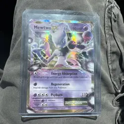 Pokemon Mewtwo EX Holo Ultra Rare TCG Card Evolutions 52/108 NM Condition - Image 1