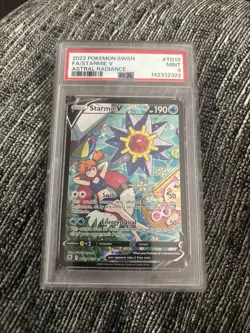 PSA 9 MINT Starmie V TG13/TG30 Astral Radiance Holo Pokemon Card - Image 1