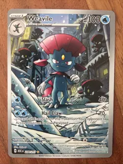 Pokemon TCG Weavile 228/217 Ascended Heroes Illustration Rare NM Card - Image 1