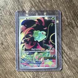 Bulbasaur Pokemon Holo TCG Card with Stamp Artwork 133/132 NM Mega Evo - Image 1