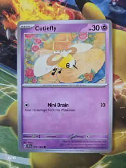 Pokemon TCG Cutiefly (Temporal Forces 075/162) Uncommon CCG Card Near Mint - Image 1