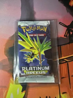 Pokemon Card TCG Platinum Arceus Booster Pack Zapdos ART - SEALED - Image 1