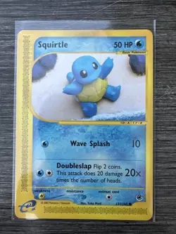 Pokemon Squirtle TCG Expedition Base Set Card 131/165 Regular Common - Image 1