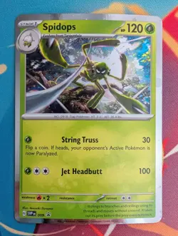 Spidops - SVP009 - Pokemon Scarlet & Violet Promo Ultra Rare Holo Card NM - Image 1