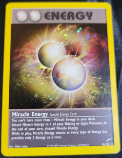 Holo Foil Miracle Energy # 16/105 Neo Destiny Set Pokemon Trading TCG Cards MP - Image 1