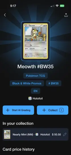 Pokemon TCG Meowth BW35 Black & White Promos Holo Promo Card English 2012 - Image 3