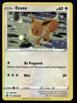 SWSH: Sword & Shield Promo Cards #SWSH190 Eevee - Image 1