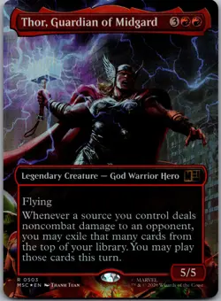Thor, Guardian of Midgard (Borderless) 503 Marvel Super Heroes Foil NM - Image 1