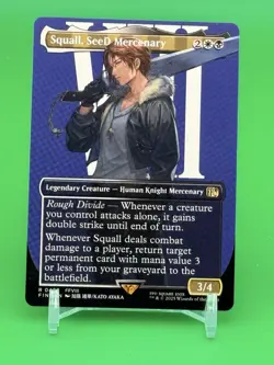 Foil Squall, SeeD Mercenary (Borderless) - 402 - NM - FINAL FANTASY - Image 1