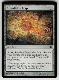 Expedition Map 201 Common Zendikar Magic: The Gathering Near Mint - Image 1