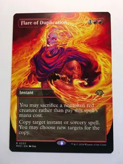 MTG Modern Horizons 3 #333 Flare of Duplication (Borderless) Regular - Image 1