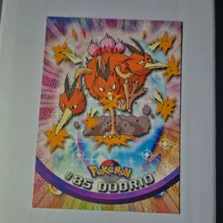 Pokemon Topps Series 1 Dodrio 85 Foil Common TV Animation Edition EN 1999 - Image 1