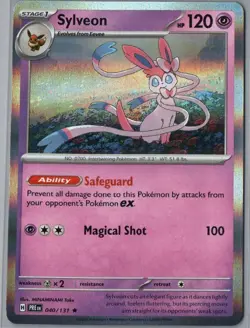 Sylveon 040/131 Holo Rare Prismatic Evolutions Pokemon Near Mint - Image 1
