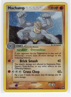 Pokemon TCG English Card ex Power Keepers Machamp 11/108 Holo Rare MP - Image 1