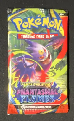4 Pokemon TCG Mega Evolution Phantasmal Flames Booster Packs 10 Cards English. - Image 1