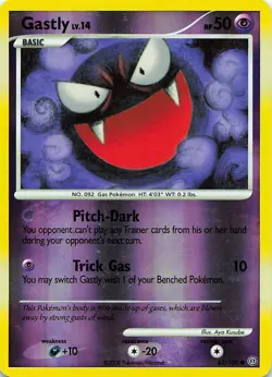 Gastly 62/100 Common Stormfront Pokemon Reverse Holo Lightly Played - Image 1