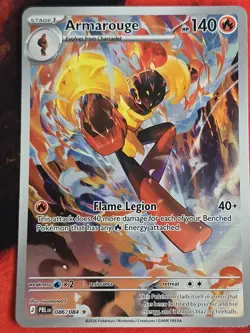 Pokemon TCG Armarouge Pitch Black Illustration Rare 86/84 NM - Image 1