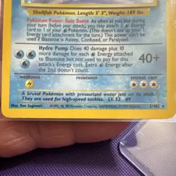 Wizards of the Coast Blastoise 2/102 Base Set Holo Rare EN 100 HP Stage 2 1999 - Image 2