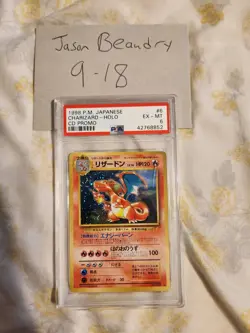 PSA 6 Charizard CD Promo Trade Please No. 006 Holo Japanese Pokemon Card 1998 - Image 1