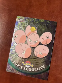 Exeggcute 2000 Topps Chrome Pokemon TV Animation Edition Series 2 Foil #102 LP - Image 1