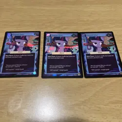 My Little Pony surprise party! #6 f Foil CCG card Hasbro Lot of 3 - Image 1