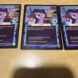 My Little Pony surprise party! #6 f Foil CCG card Hasbro Lot of 3 - Image 3