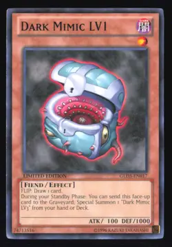 Dark Mimic LV1 GLD5-EN017 Limited Common Yu-Gi-Oh Lightly Played - Image 1