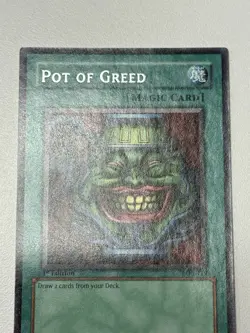 Pot of Greed LOB-119 The Legend of Blue Eyes White Dragon 1st Edition NA #4 - Image 3