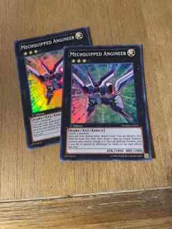 YUGIOH - MECHQUIPPED ANGINEER X2 - SUPER RARE - LP - 1ST ED - NUMH - Image 1