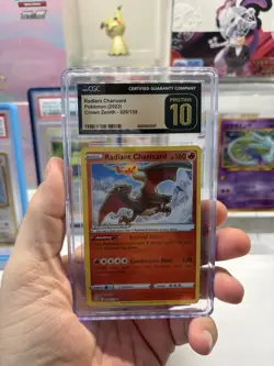 CGC PRISTINE 10 Radiant Charizard 020/159 Holo Crown Zenith Pokemon Card - Image 1
