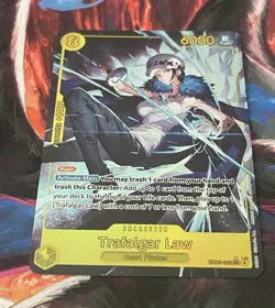 Bandai One Piece Card Game Trafalgar Law EB03-012 SEC Foil English Rush 6000 - Image 1