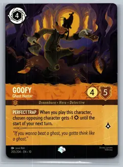 Disney Lorcana Goofy - Ghost Hunter 205/204 Epic Holo NM - Image 1