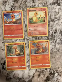 Pokemon TCG Charmander Lot Of 4 Near Mint Condition English Cards - Image 1