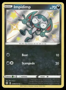 Pokemon Cards Impidimp SV083/SV122 Holo Shining Fates NM *1 - Image 1
