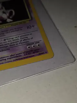 1995 Mewtwo Original Holo Foil Pokemon Card 10/102 great condition - Image 5