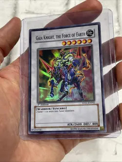 Yugioh Gaia Knight, The Force Of Earth 5DS1-EN042 Super Rare 1st Ed LP/NM Card - Image 1