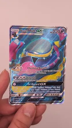 Burning Shadows Holo Full Art Alolan GX 138/147 Pokemon Card - Image 2