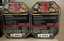 Pokemon Trading Card Game Charizard & Mega Charizard X & Y TIN READY TO SHIP - Image 2