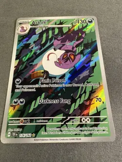 Arbok 176/162 ILLUSTRATION RARE Temporal Forces HOLO NM Pokemon Card - Image 1