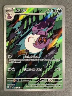 Arbok 176/162 ILLUSTRATION RARE Temporal Forces HOLO NM Pokemon Card - Image 2