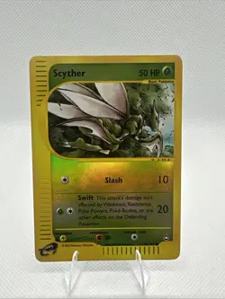 Scyther 106/147 Reverse Holo Aquapolis e-Reader Pokemon Card NM/LP Vintage - Image 1