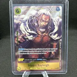 Silvers Rayleigh OP14-108 The Azure Sea’s Seven Foil Rare (R) One Piece Card CCG - Image 1