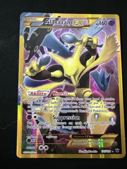 Pokemon TCG XY Fates Collide M Alakazam EX Ultra Rare Holo Card - Image 1