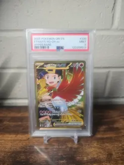 Pokemon TCG Gold Ethan's Ho-Oh EX Card 239/182 Hyper Rare PSA 9 Mint - Image 1