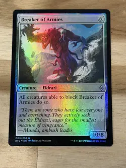 Magic The Gathering Card Breaker Of Armies 003/274 Foil Battle For Zendikar LP - Image 1