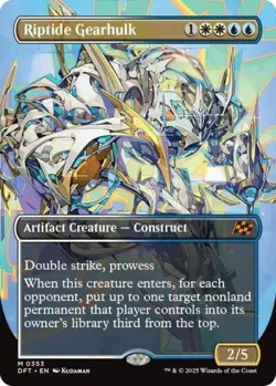 Riptide Gearhulk (Borderless) -Foil Near Mint MTG Aetherdrift - Image 1