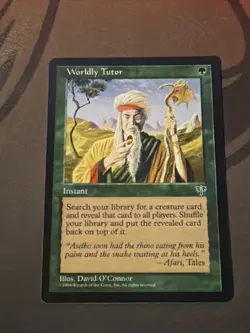MTG Worldly Tutor Mirage - Image 1