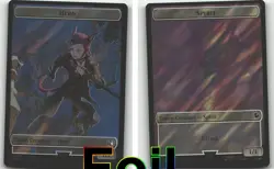 Spirit // Hero (0027) Double-Sided Token (Surge Foil)- (NM)--EN-[FIC - 3 // 27] - Image 1