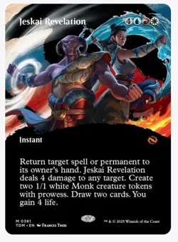 Jeskai Revelation (Borderless) MTG Tarkir: Dragonstorm Regular N - Image 1